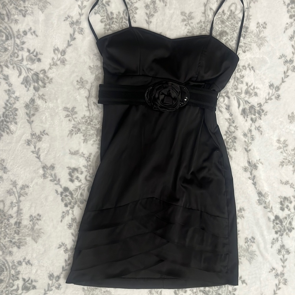 City Studio Black Strapless Dress
